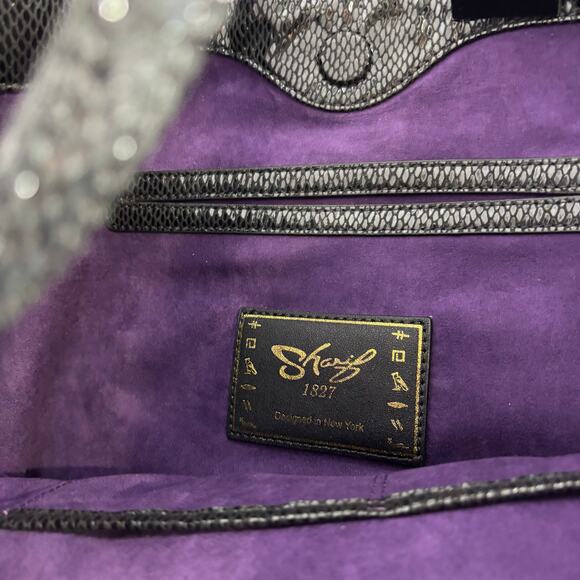 Sharif Designs NWT Egyptian Pharaoh Patchwork Tote Bag Gold Tassel Statement - Picture 4 of 7